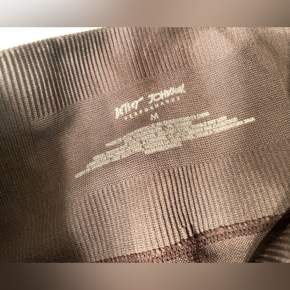 Betsey Johnson Tie Dye Gray Brown High Waisted Seamless 7/8 Leggings - Picture 10 of 10